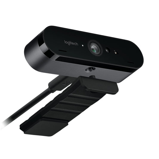 Spletna kamera Logitech BRIO 4K 4MP 4K UHD 60FPS USB črna Autofokus 5xZoom mikrofon z redukcijo šuma Windows Hello (960-001106)