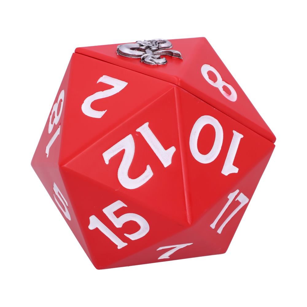 NEMESIS NOW Dungeons & Dragons D20 dice box dekorativna škatlica