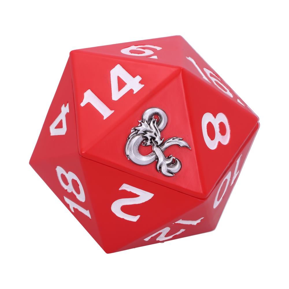 NEMESIS NOW Dungeons & Dragons D20 dice box dekorativna škatlica