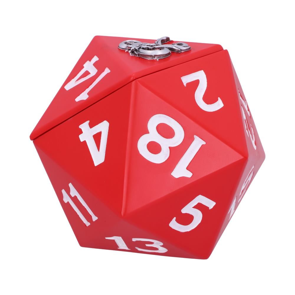 NEMESIS NOW Dungeons & Dragons D20 dice box dekorativna škatlica