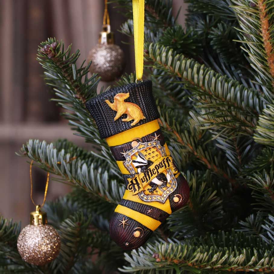 NEMESIS NOW Harry Potter Hufflepuff nogavica viseči okrasek