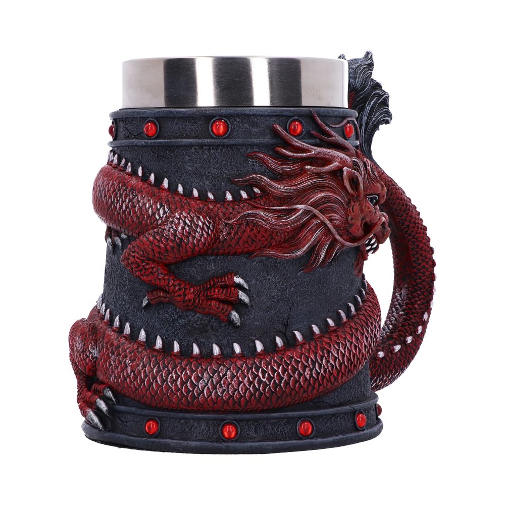 NEMESIS NOW DRAGON COIL RED vrč 16CM
