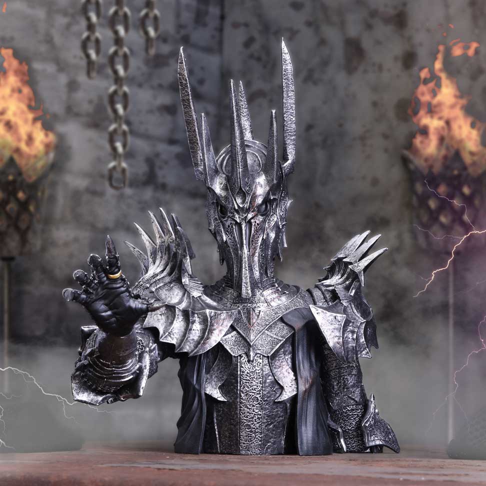 NEMESIS NOW LORD OF THE RINGS SAURON BUST figura 39CM
