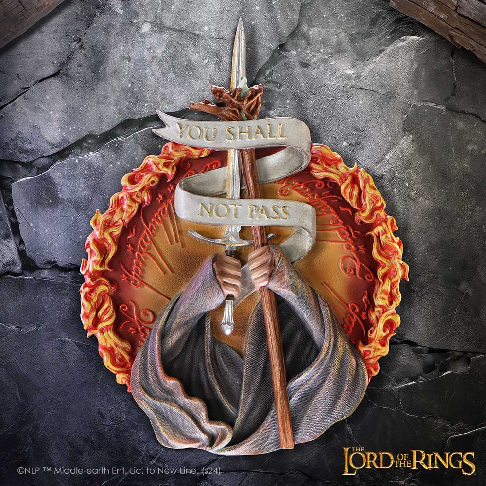 NEMESIS NOW Lord of the Rings you shall not pass stenska plaketa