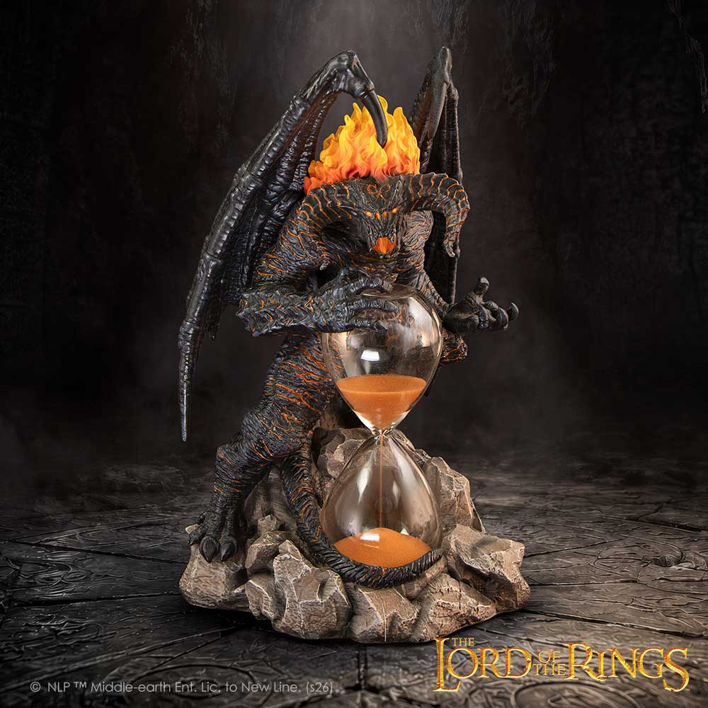 NEMESIS NOW - LORD OF THE RINGS - BALROG PEŠČENA URA 23,9 CM