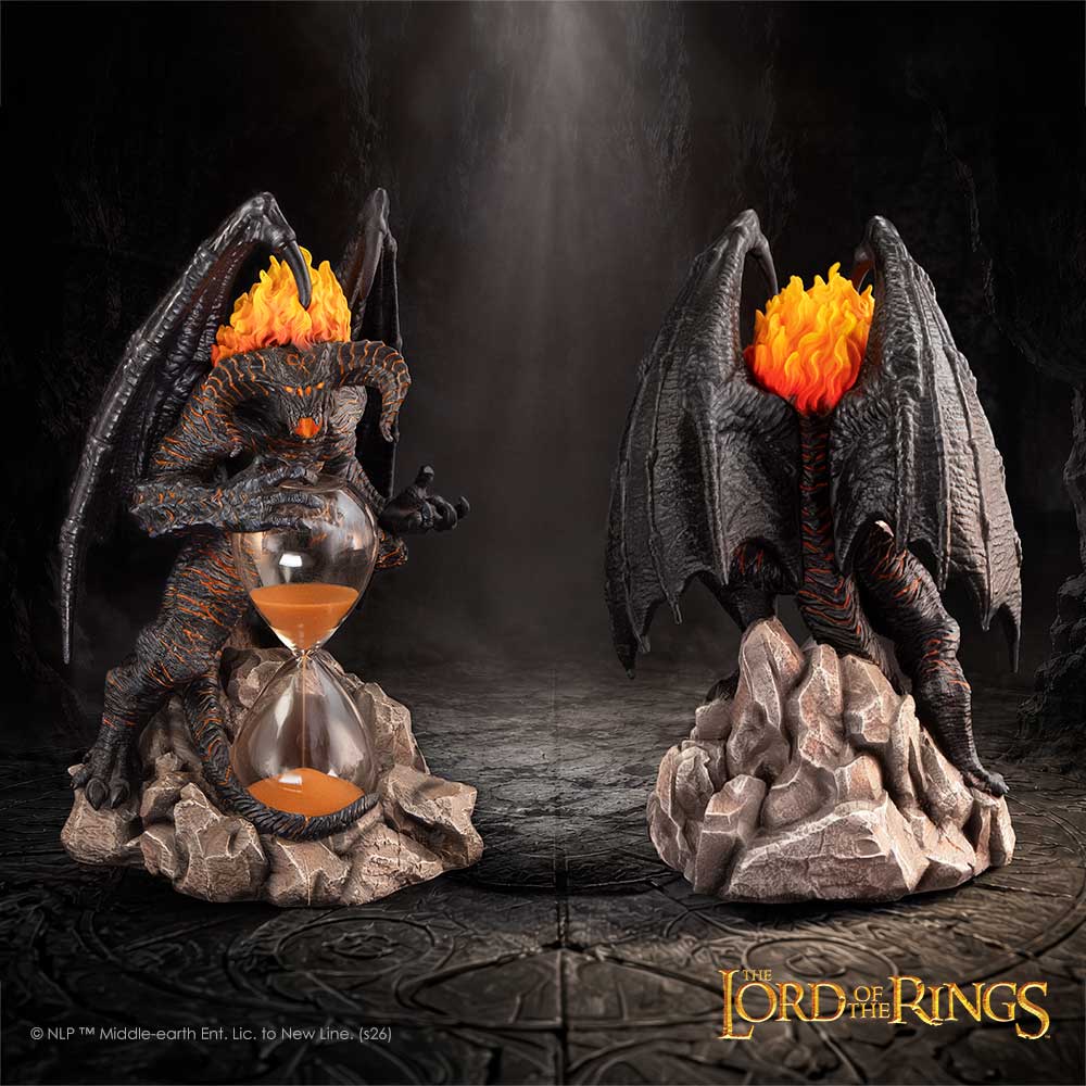NEMESIS NOW - LORD OF THE RINGS - BALROG PEŠČENA URA 23,9 CM