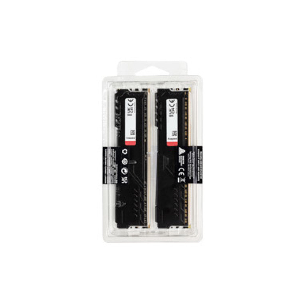 DDR4 32GB 3200MHz CL16 KIT (2x16GB) Kingston Fury Beast XMP2.0 1,35V Fury črna (KF432C16BBK2/32)
