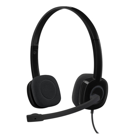 Slušalke Logitech 3.5 H151 stereo z mikrofonom - črne (981-000589)