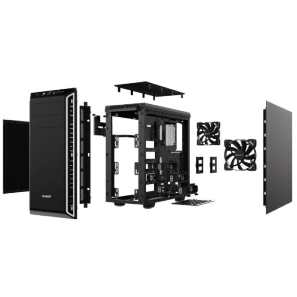 Ohišje Bequiet Pure Base 600 (BG022) MidiATX - črno-srebrn