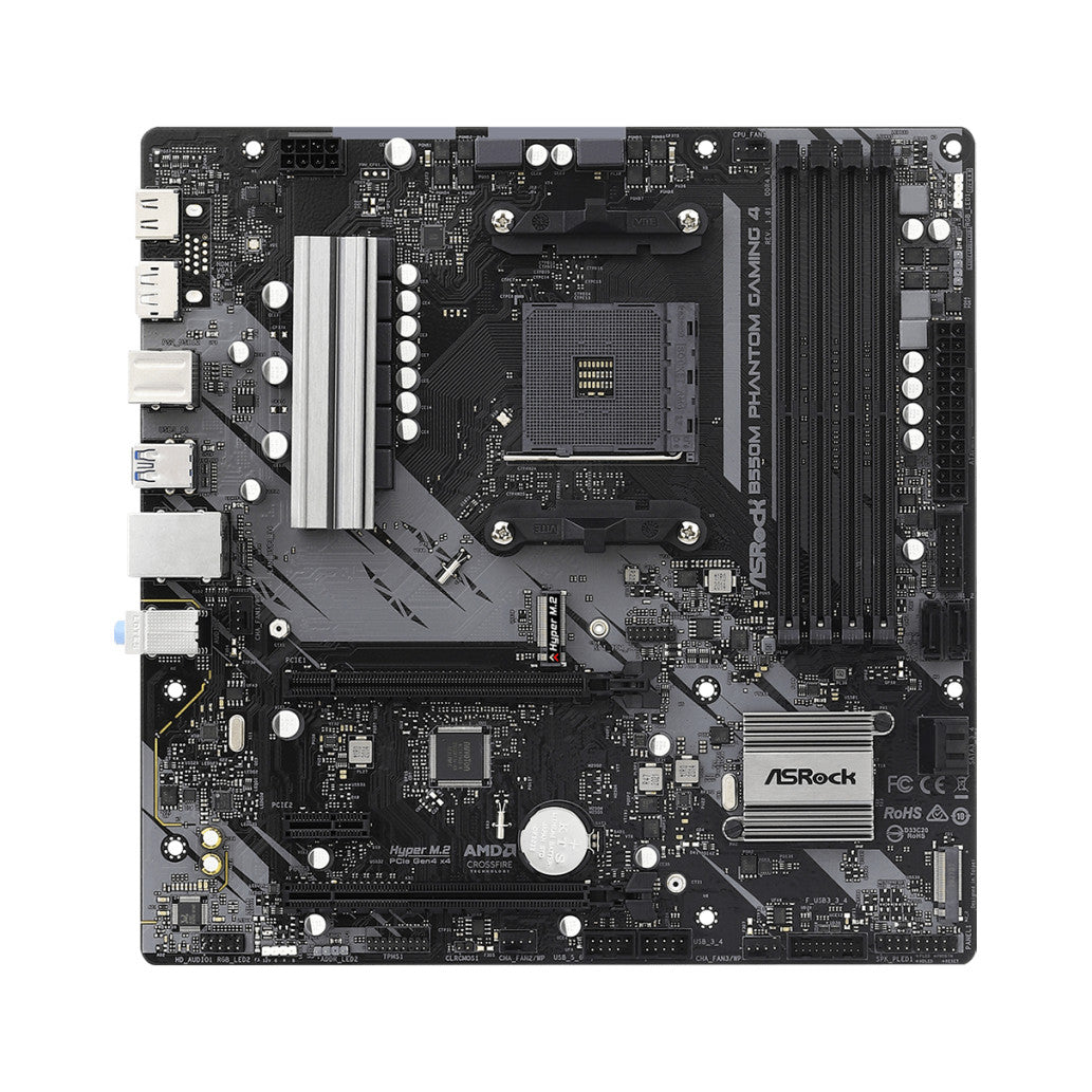 Osnovna plošča AM4 Asrock B550M Phantom Gaming 4 microATX 1xHDMI 1xDisplayPort
