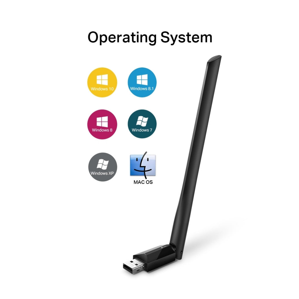 Brezžični mrežni adapter USB 2.0 TP-Link WiFi5 802.11ac AC600 600Mbit/s Dualband 1x antena (ARCHER T2U PLUS)