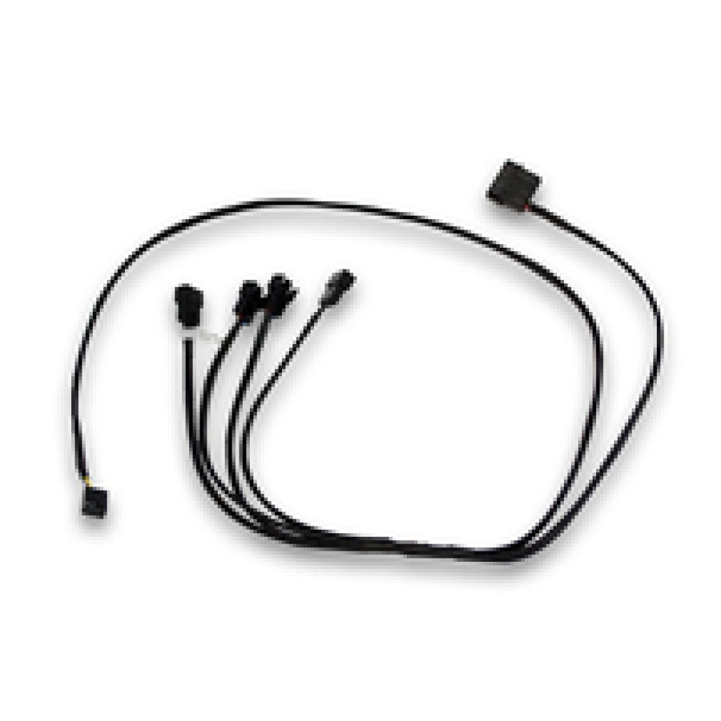 Splitter za ventilatorje EKWB 1x -> 4x4-pin + 1x MOLEX , črna (80cm)