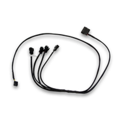 Splitter za ventilatorje EKWB 1x -> 4x4-pin + 1x MOLEX , črna (80cm)
