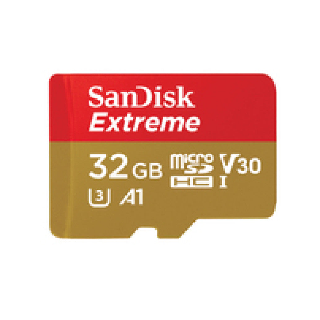 Spominska kartica microSDXC 32GB Sandisk Extreme 100MB/s/60MB/s U3 V30 UHS-I A1 +adapter (SDSQXAF-032G-GN6AA)
