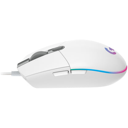 Gaming miška Žična Logitech G102 LightSync, bela (910-005824)