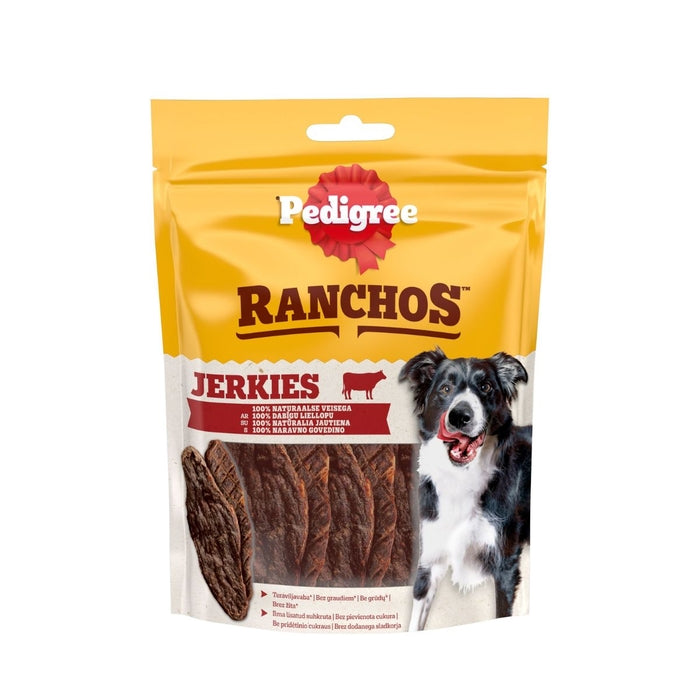 PEDIGREE Ranchos Jerkies, priboljški, govedina, 70 g