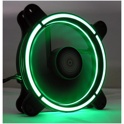 Ventilator LC Power LC-CF-RGB 120mm, črna RGB (2x ventilator, 1x RGB trak)