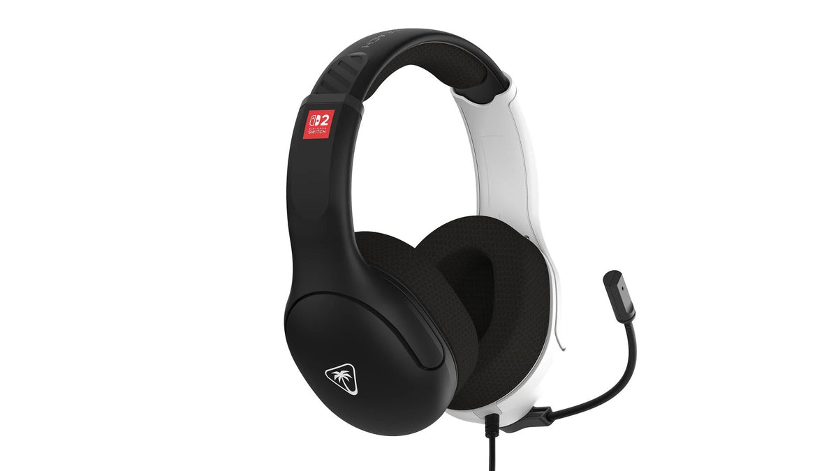 TURTLE BEACH NINTENDO SWITCH 2 AIRLITE FIT ŽIČNE SLUŠALKE ČRNO-BELE BARVE