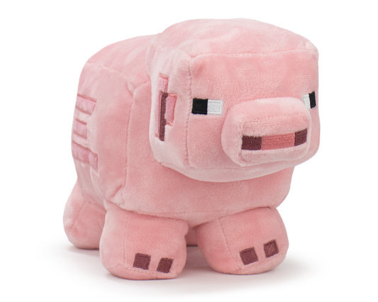 BARRADO: Minecraft – Pink Pig plišasta igrača 30 cm
