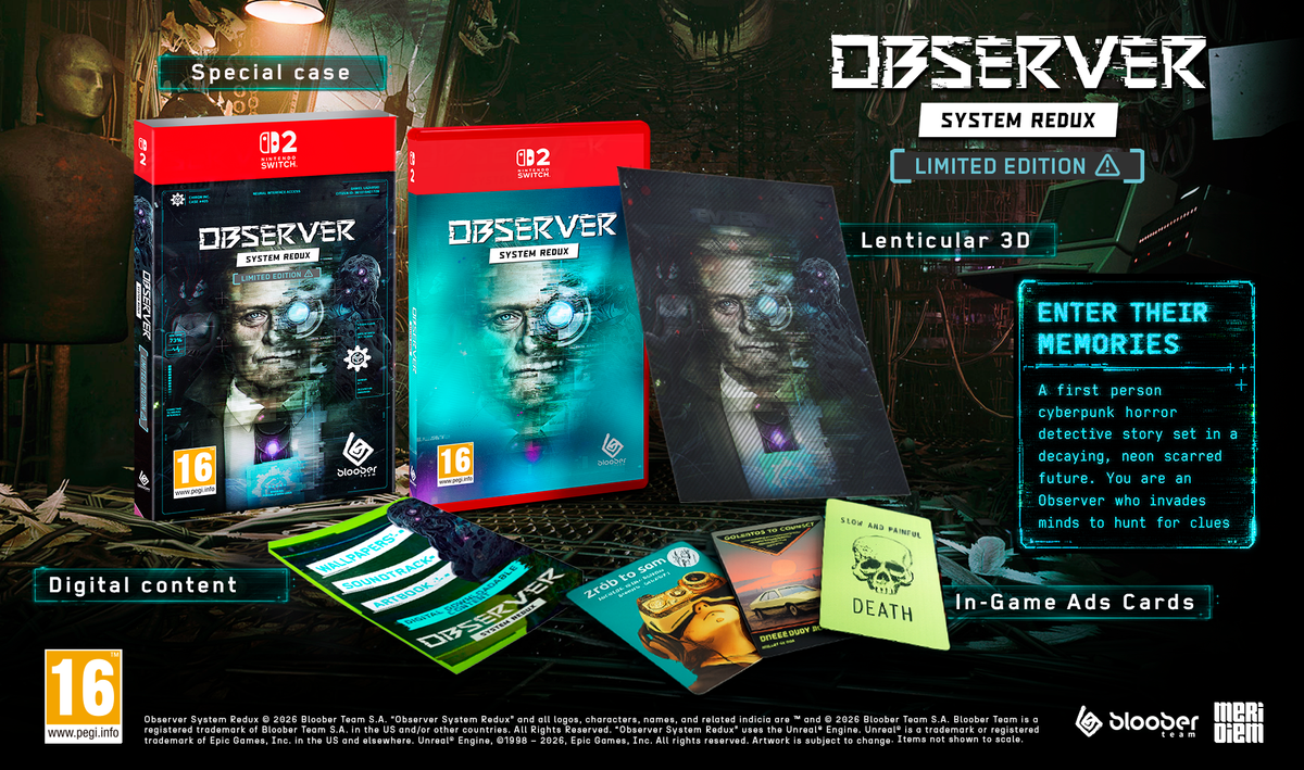 Observer: System Redux - Limited Edition (Nintendo Switch 2)