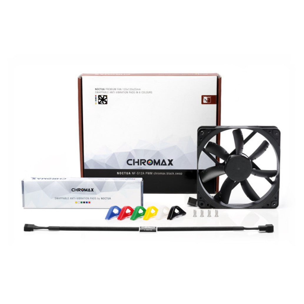 Ventilator Noctua NF-S12A 120mm, črna
