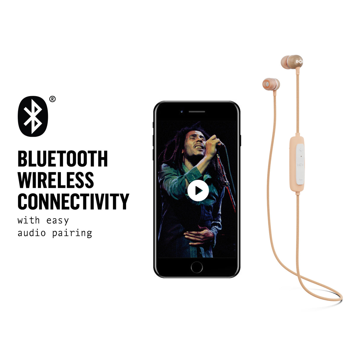House of Marley Smile Jamaica Wireless 2 brezžične ušesne slušalke - copper