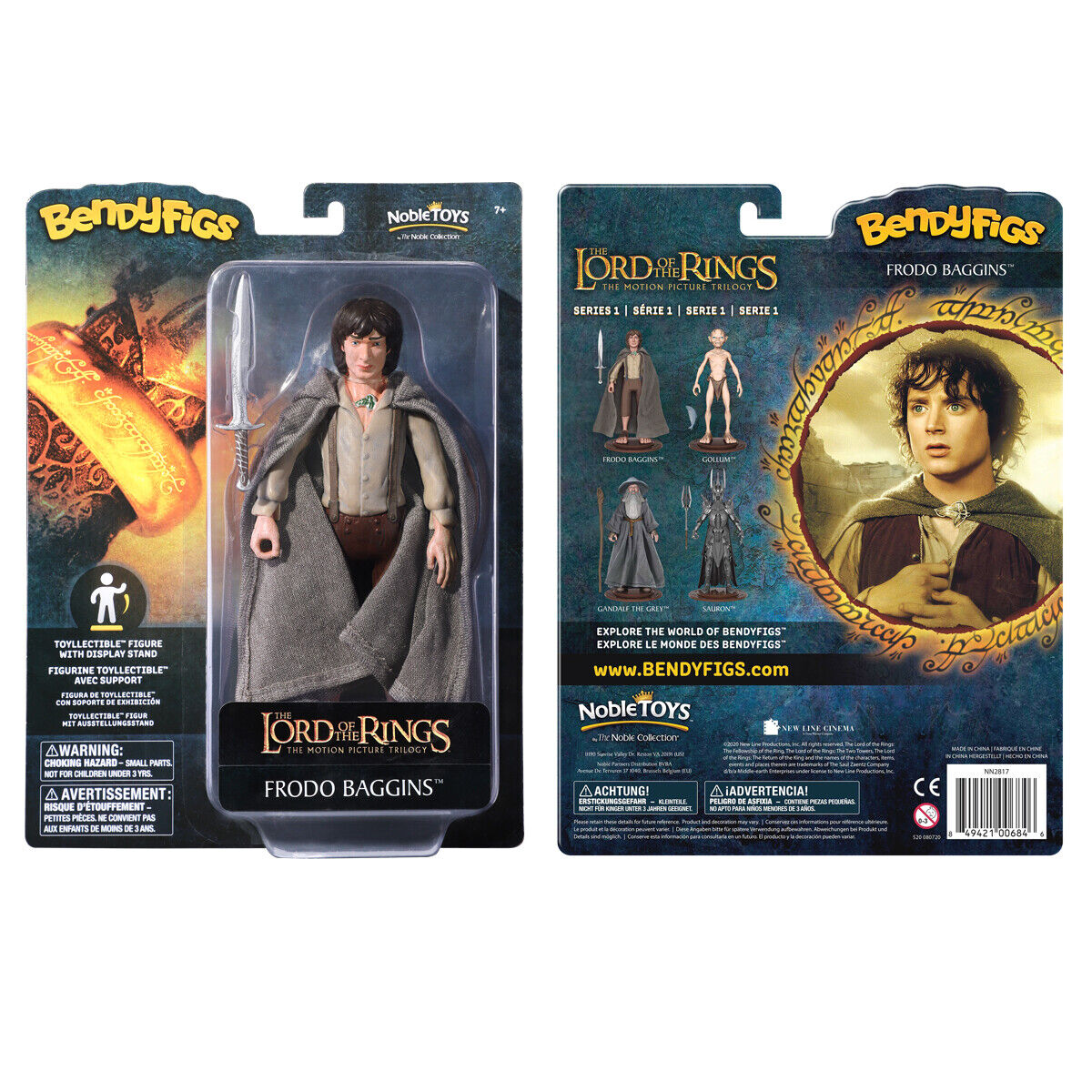 NOBLE COLLECTION Bendyfig Lord of the Rings Frodo Baggins figurica