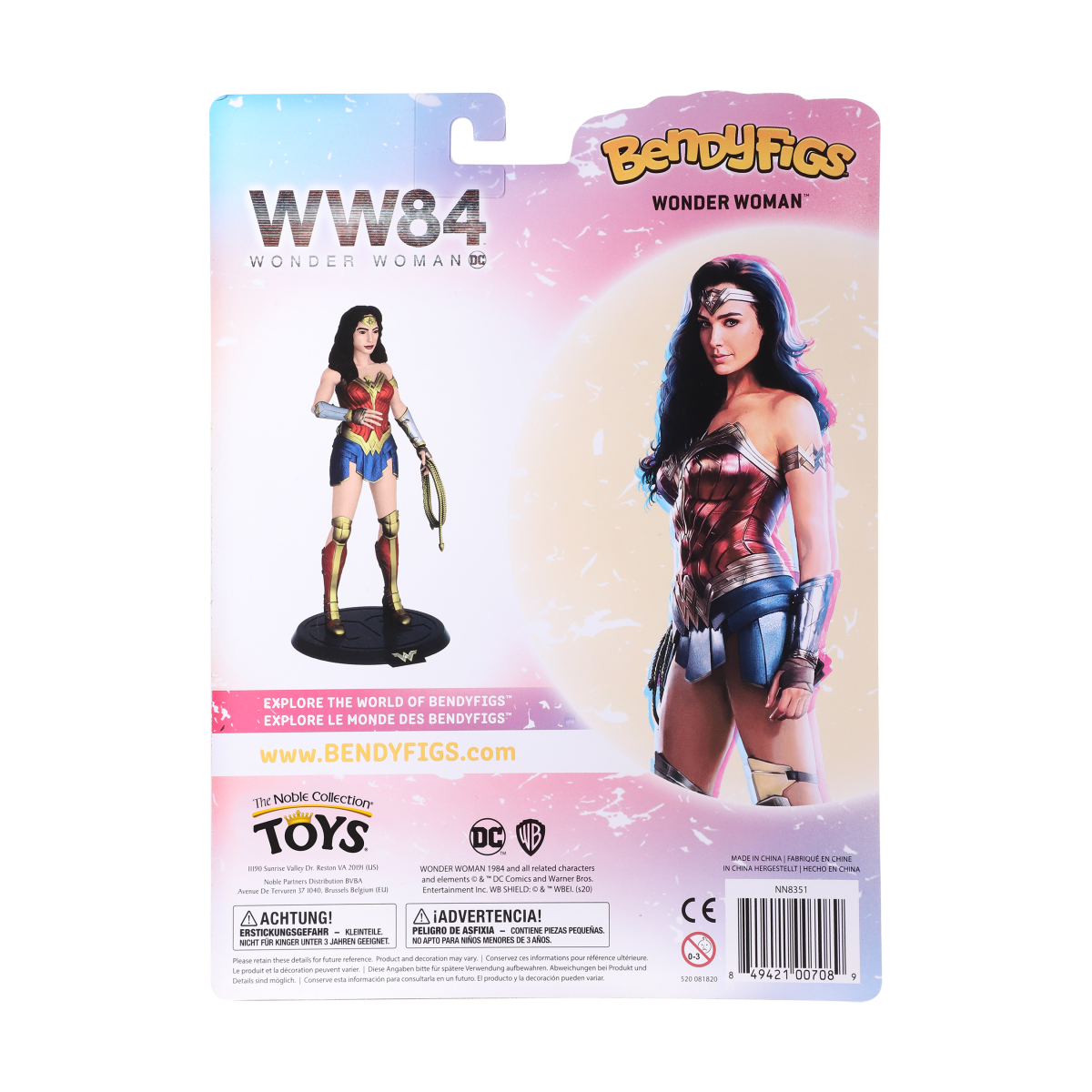 NOBLE COLLECTION Bendyfigs DC WW84 Wonder Woman (Classic Outfit) figurica