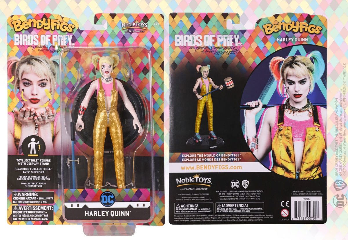 NOBLE COLLECTION Bendyfig DC Birds of Prey Harley Quinn with mallet figurica