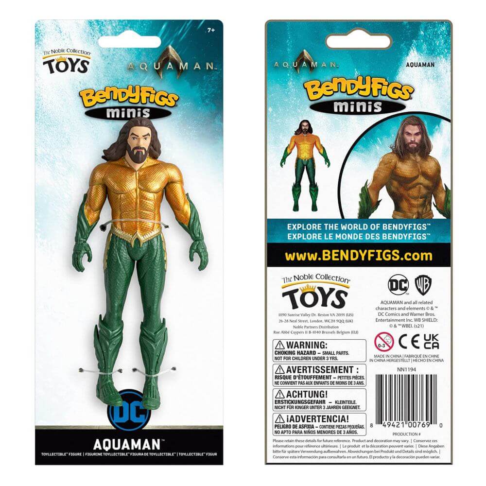 NOBLE COLLECTION Bendyfig DC Aquaman (Comic) Aquaman mini figurica