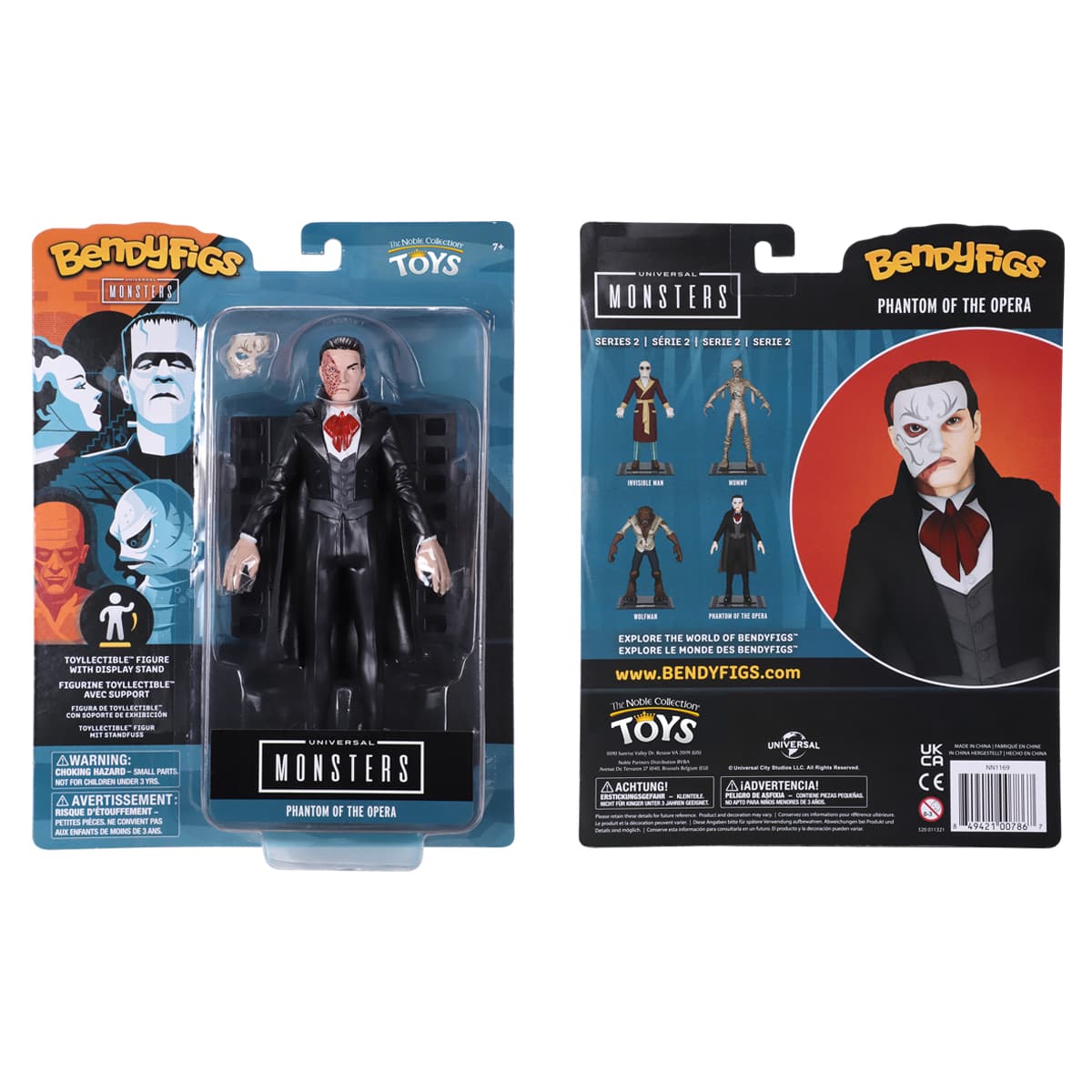 NOBLE COLLECTION Bendyfig Universal monsters Phantom of the opera figurica