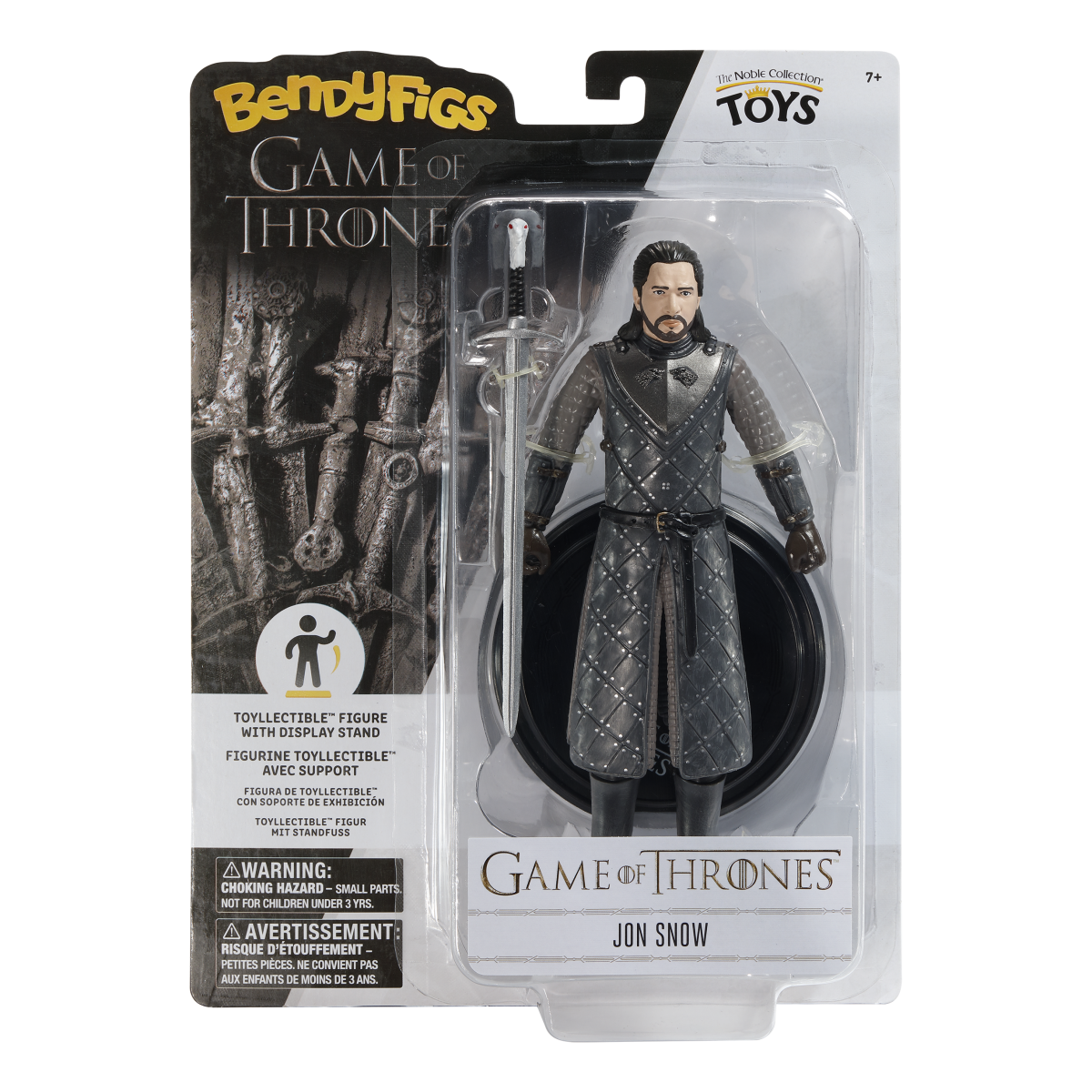 NOBLE COLLECTION Bendyfig Game of Thrones Jon Snow figurica