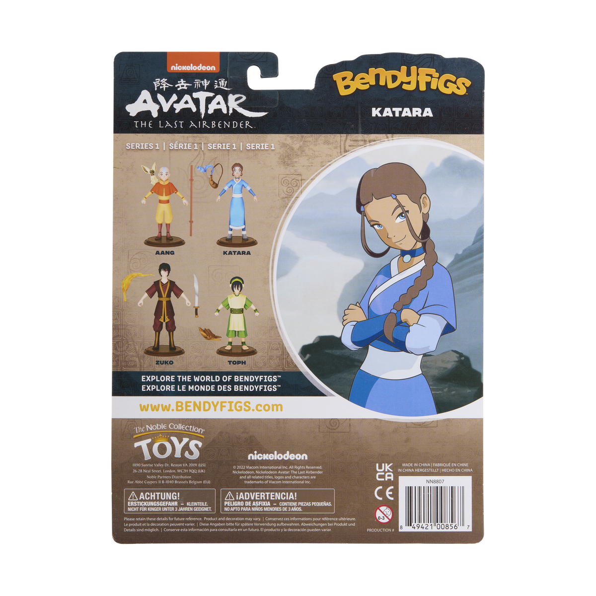 NOBLE COLLECTION - NICKELODEON - BENDYFIGS - KATARA figura
