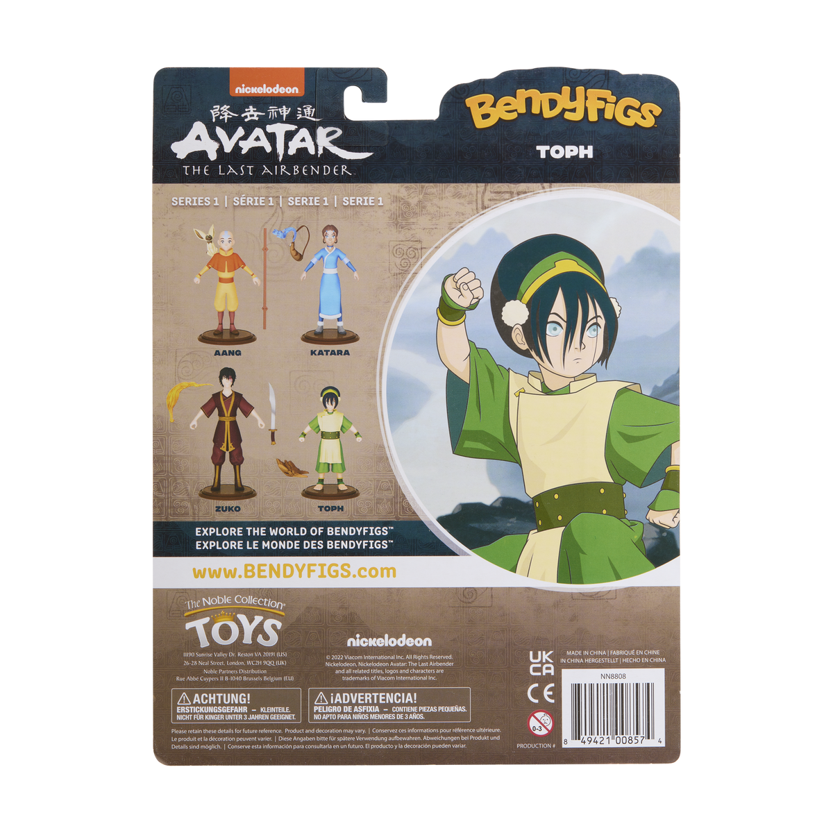 NOBLE COLLECTION - NICKELODEON - BENDYFIGS - TOPH figura
