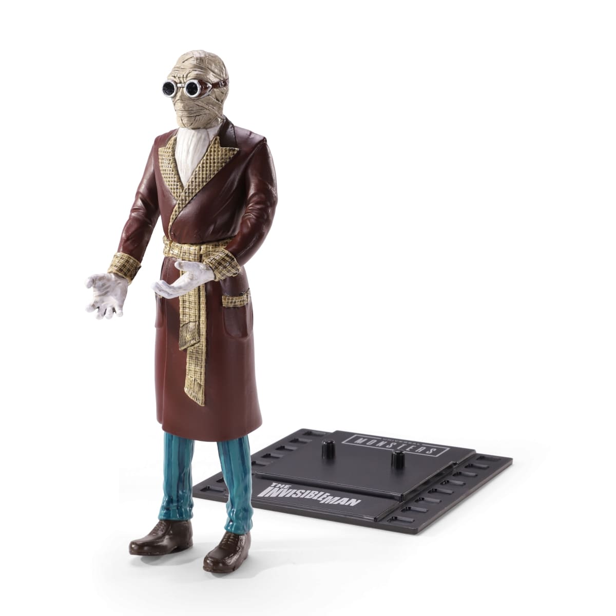 NOBLE COLLECTION Bendyfig Universal monsters Invisible man figurica