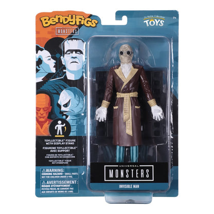 NOBLE COLLECTION Bendyfig Universal monsters Invisible man figurica