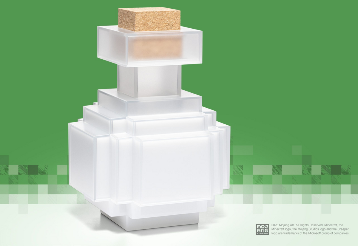 NOBLE COLLECTION Minecraft Illuminating potion bottle replika