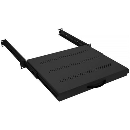 Polica 48cm Triton izvlečna 350mm - 30kg črna