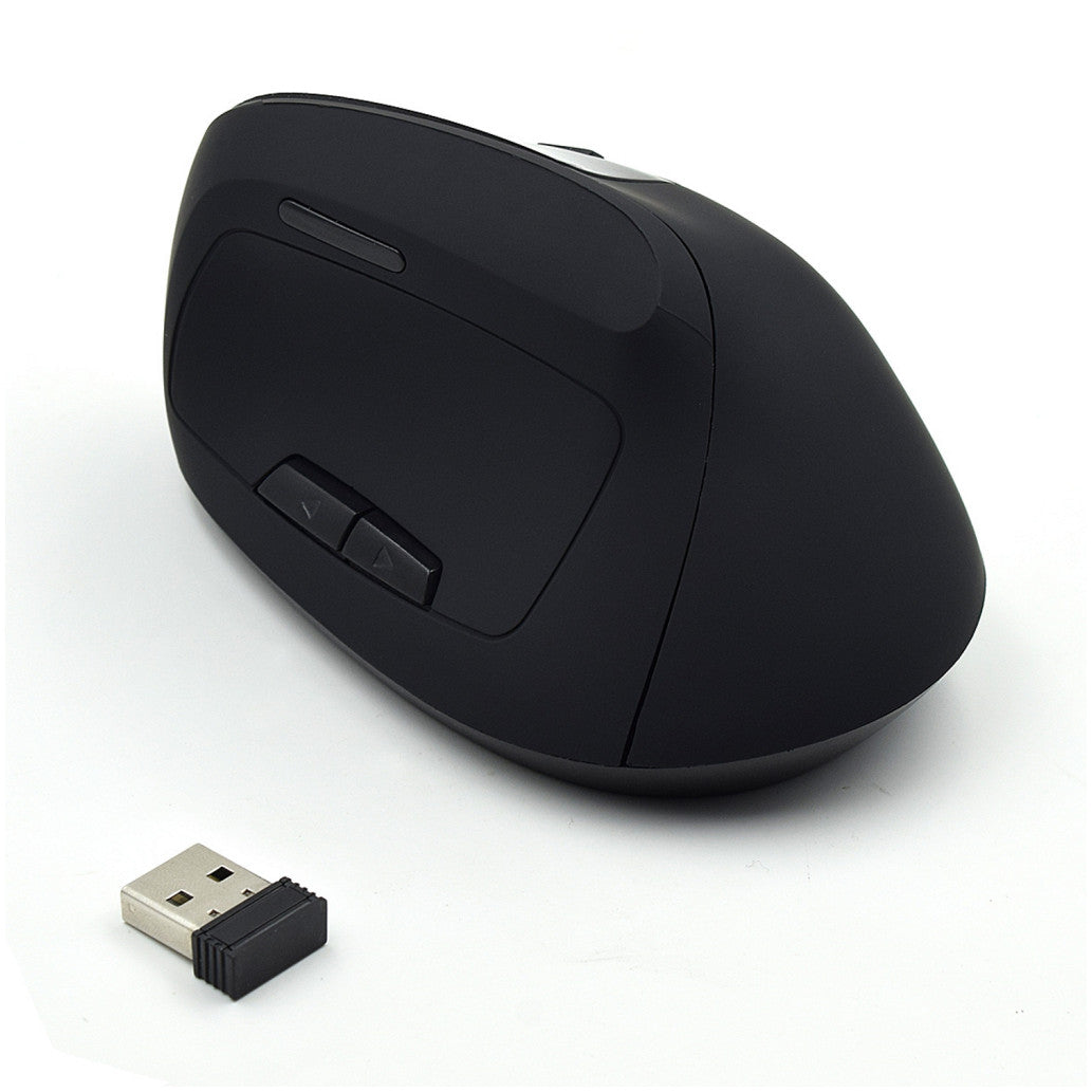 Miš Ewent brezžična optična Ergonomic Vertical 1600dpi črna (EW3158)