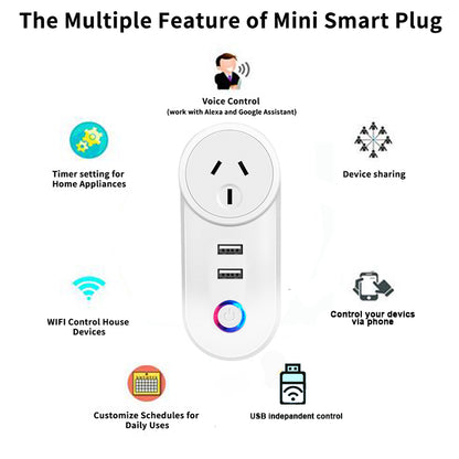 MOYE VOLTAIC WIFI SMART SOCKET WITH USB PORTS