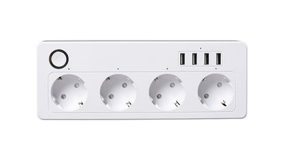 MOYE VOLTAIC SMART POWER STRIP V2 4 EU PLUGS + 4 USB PLUGS 3680W 16A PAMETNA RAZDELILNA LETEV