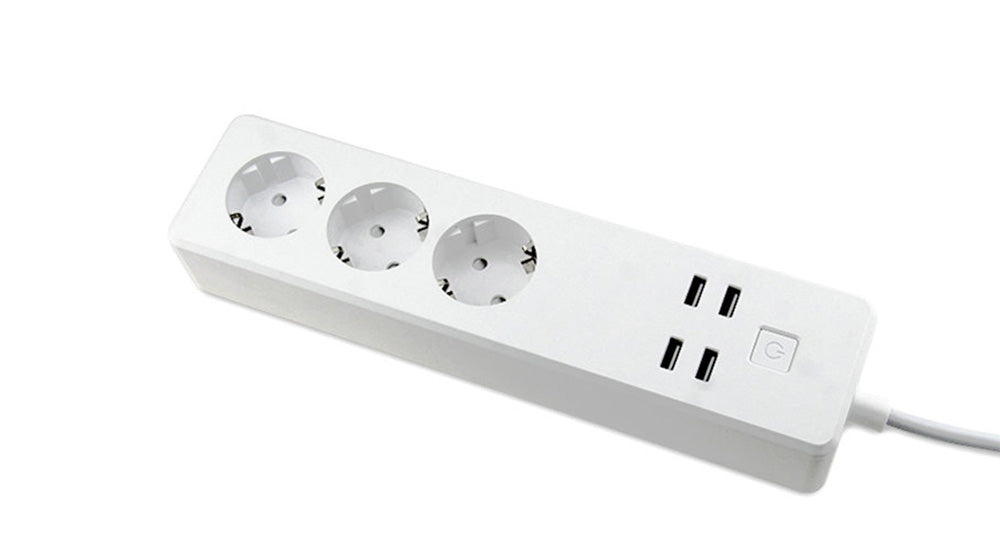 MOYE VOLTAIC SMART POWER STRIP 3 EU PLUGS + 4 USB PLUGS 3680W 16A PAMETNA RAZDELILNA LETEV
