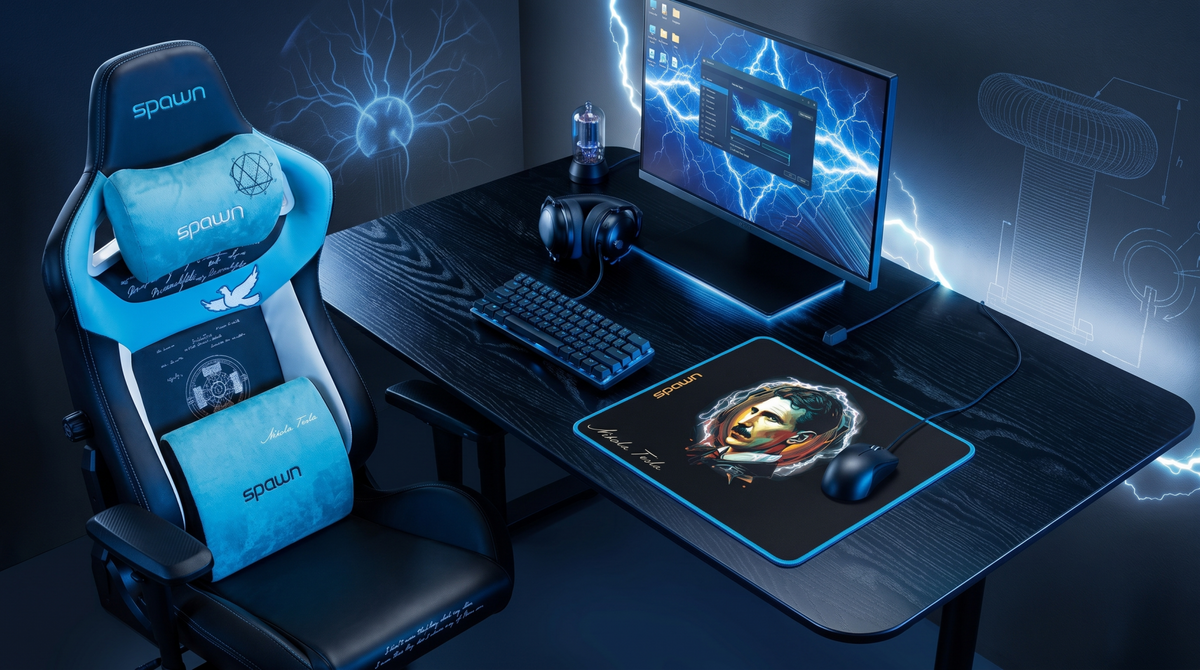 SPAWN TESLA podloga za miško - M