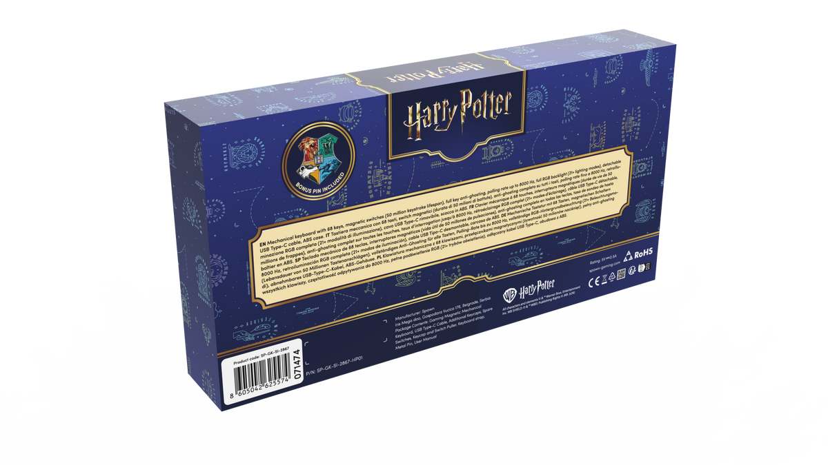 SPAWN MEHANSKA GAMING TIPKOVNICA - HARRY POTTER