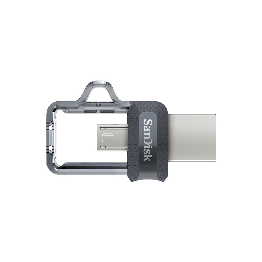 Spominski ključek 32GB USB-micro/A Sandisk Ultra Dual 150MB/s plastičen drsni micro črn OnTheGo združljiv (SDDD3-032G-G46)