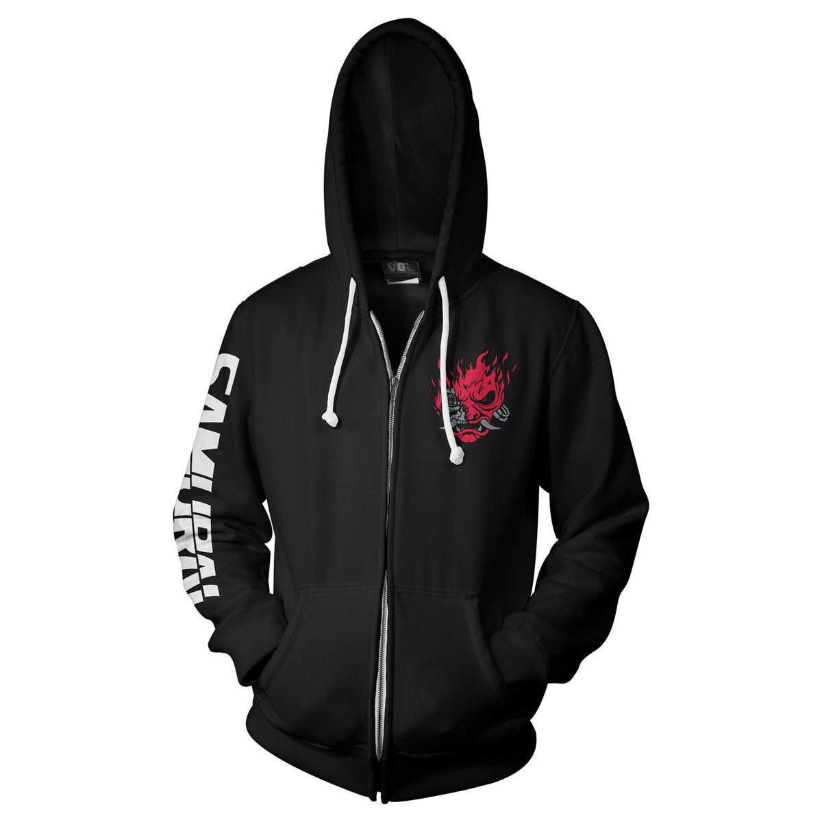 JINX: Cyberpunk 2077 - Biggest Fan črn hoodie z zadrgo S