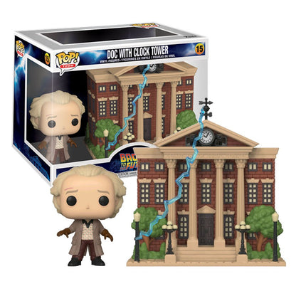 FUNKO POP TOWN: BTTF- DOC W/ CLOCK TOWER