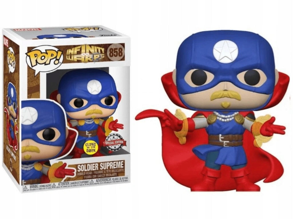 FUNKO POP: MARVEL - INFINITY WARPS - SOLDIER SUPREME (GLOW) (EXC.)