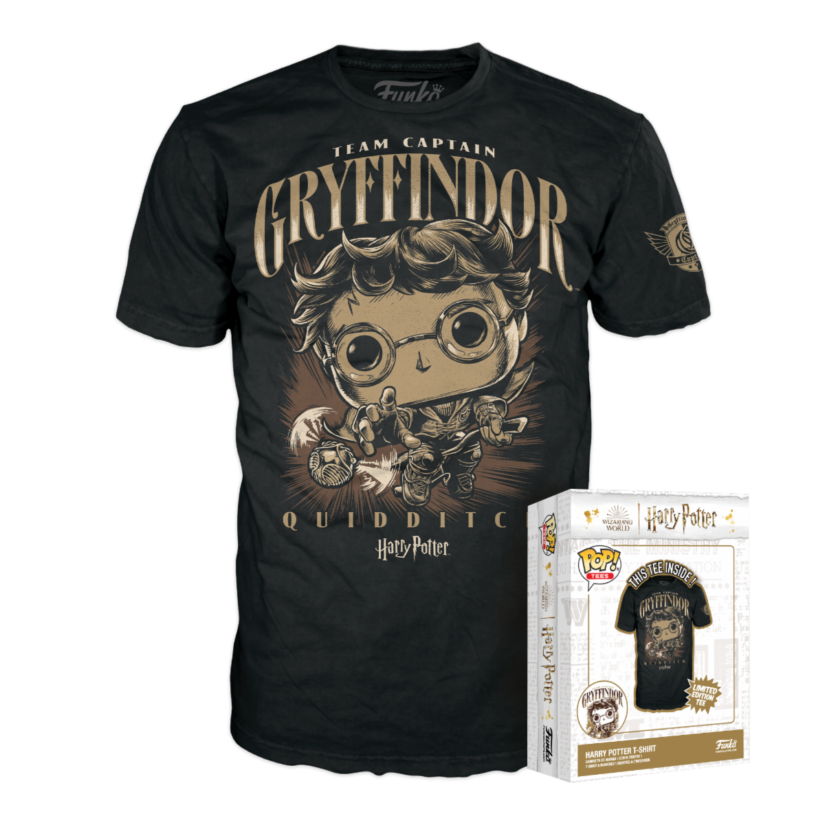 FUNKO POP TEE: HARRY POTTER - QUIDDITCH HARRY