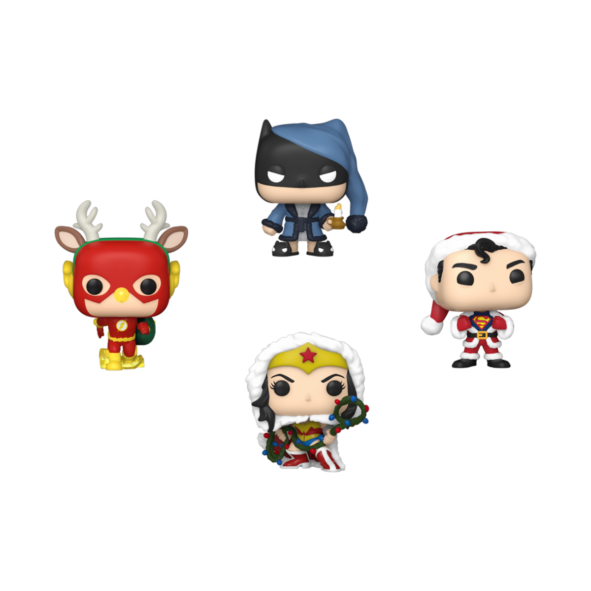 FUNKO POCKET POP: DC HOLIDAY - TREE HOLIDAY BOX 4-PACK